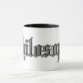 大学勉強のマグ"哲学" マグカップ (中央)