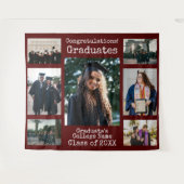 大学卒業おめでとうございます フォト タペストリー (正面(横))