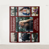 大学卒業おめでとうございます マロン 卒業生 フォト タペストリー (正面)