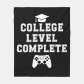 大学卒業おめでとう ゲーマー ゲーム フリースブランケット (正面)
