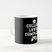 大学卒業おめでとう ゲーマー コーヒーマグカップ (正面左)