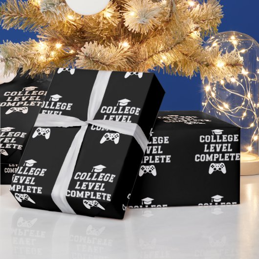大学卒業おめでとう ゲーマー ラッピングペーパー (クリスマス)