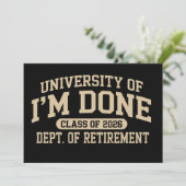 大学卒業しました 2026年終了 招待状 (スタンド正面)