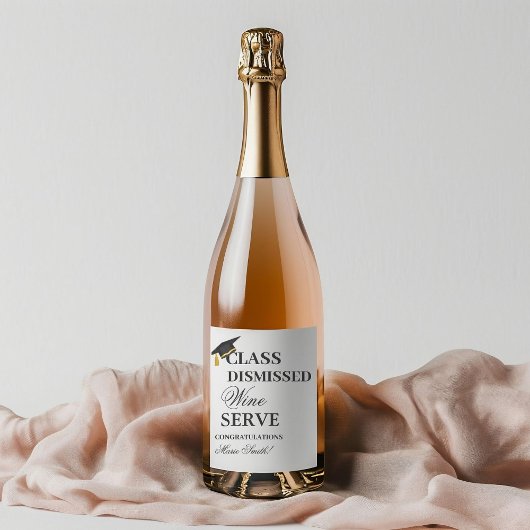 大学卒業と相性がいい ワインラベル