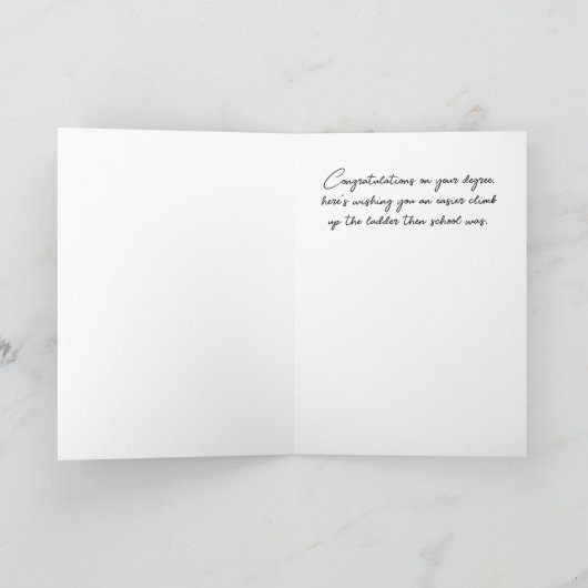 大学卒業カード カード (内部)