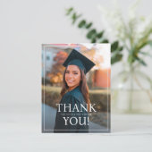 大学卒業パーティーサンキューカードテンプレート サンキューカード (スタンド正面)
