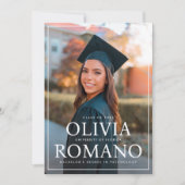大学卒業写真アナウンスメントカード 案内状 (正面)