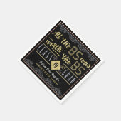 大学卒業学士号おもしろい取得 スタンダードカクテルナプキン (角)