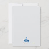 大学卒業招待状 招待状 (裏面)