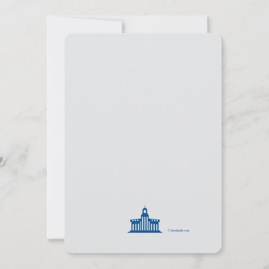 大学卒業招待状 招待状 (裏面)