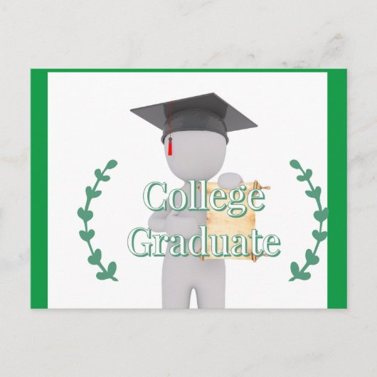 大学卒業生 ポストカード (正面)
