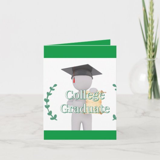 大学卒業生 招待状 (正面)