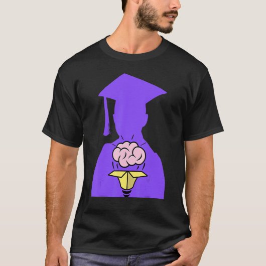 大学卒業紫高校卒業 Tシャツ (正面)