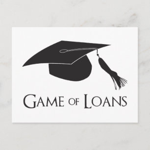 大学卒業貸付金のゲーム ポストカード