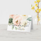 大学卒業贈答品高校卒業おめでとう カード (黄色い花)