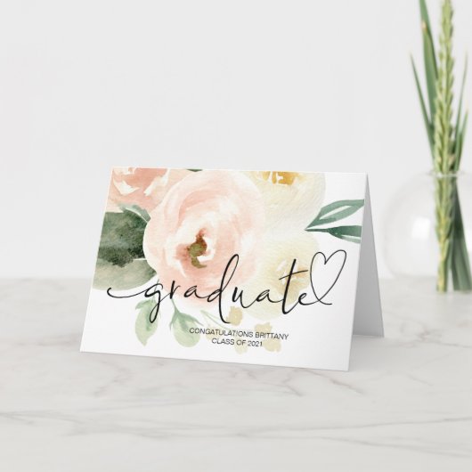 大学卒業贈答品高校卒業おめでとう カード (正面)