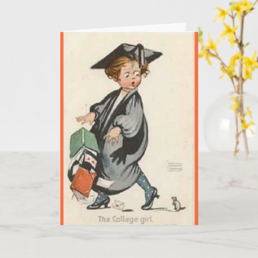 大学卒業 カード (黄色い花)