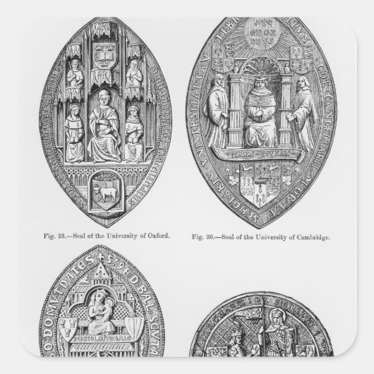 大学印 スクエアシール (正面)