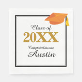 大学又は高等学校卒業 スタンダードランチョンナプキン (正面)