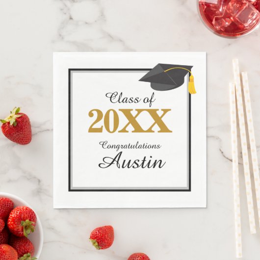 大学又は高等学校卒業 スタンダードランチョンナプキン (インサイチュ)