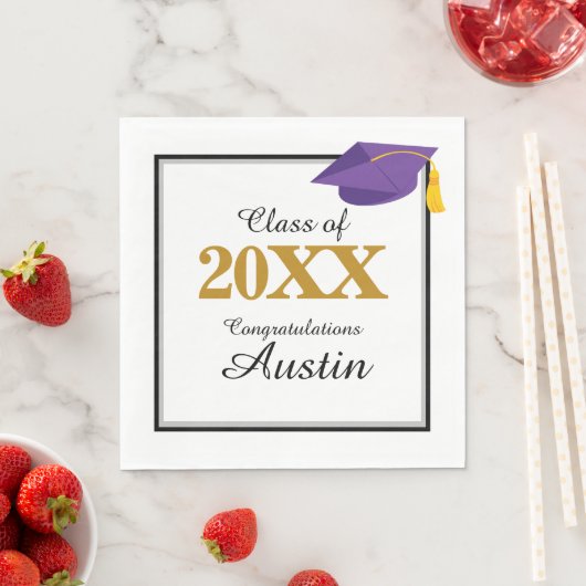 大学又は高等学校卒業 スタンダードランチョンナプキン (インサイチュ)