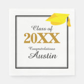 大学又は高等学校卒業 スタンダードランチョンナプキン (正面)