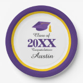 大学又は高等学校卒業 ペーパープレート (正面)