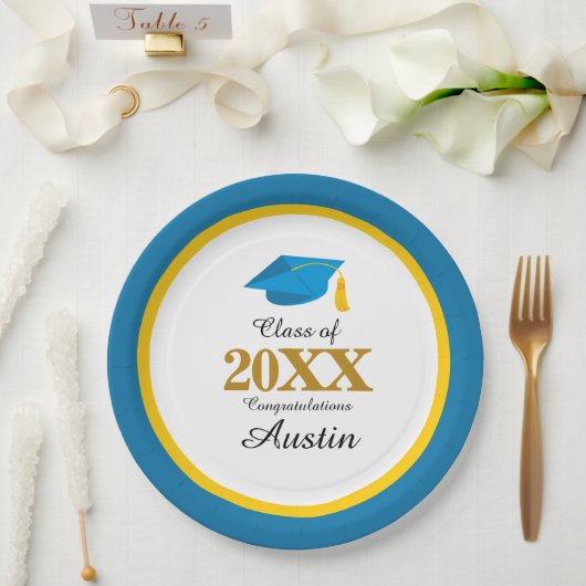 大学又は高等学校卒業 ペーパープレート (ウェディング)