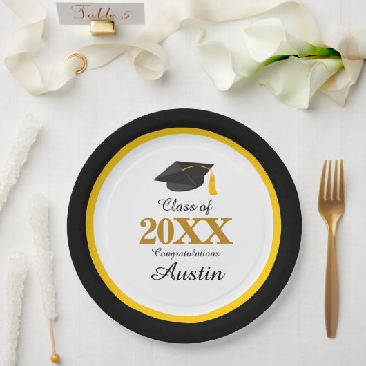 大学又は高等学校卒業 ペーパープレート (ウェディング)