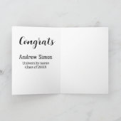 大学名　卒業おめでとう　20XX年度卒業生 カード (内部)