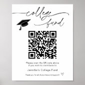 大学基金QRコードサイン ポスター (正面)