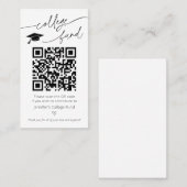 大学基金QRコード記号 名刺 (正面/裏面)