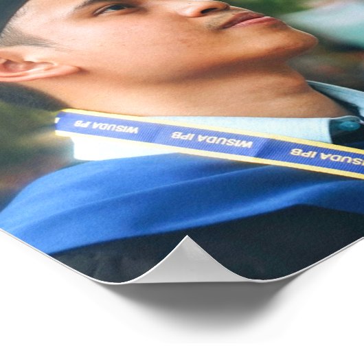 大学大学院フォトコラージュ4 – 黒 ポスター (角)