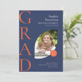 大学大学院フォトブルーオレンジ 案内状 (スタンド正面)