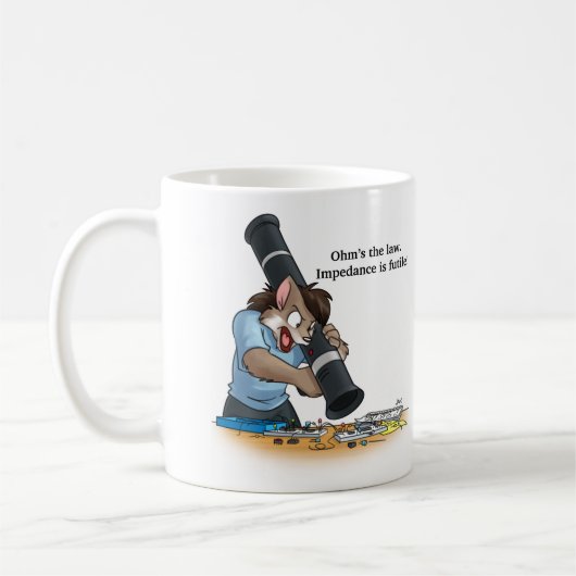 大学大災害-マグ-オームの法律 コーヒーマグカップ (左)