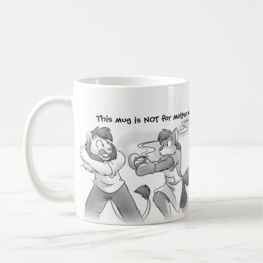 大学大災害-マグ-溶解した金属 コーヒーマグカップ (左)