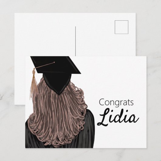 大学女子高卒 ポストカード (正面/裏面)