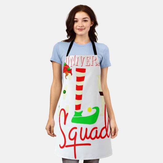 大学小妖精や小人分隊クリスマスプレゼント大学 エプロン (着用した状態)