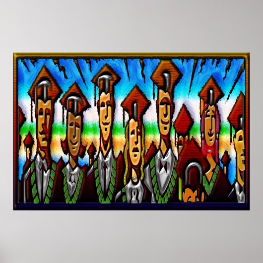 大学技術又は高校卒業プリント ポスター (正面)