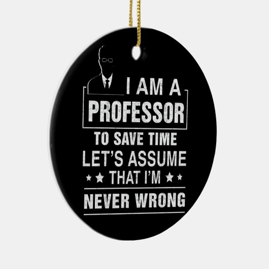 大学救数学友達に教授 セラミックオーナメント (右)