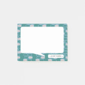 大学文房具グリーンレトロ ポストイット (正面)