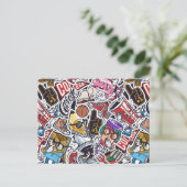 大学漫画パターン ポストカード (スタンド正面)