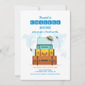 大学生になる男子 招待状 (正面)