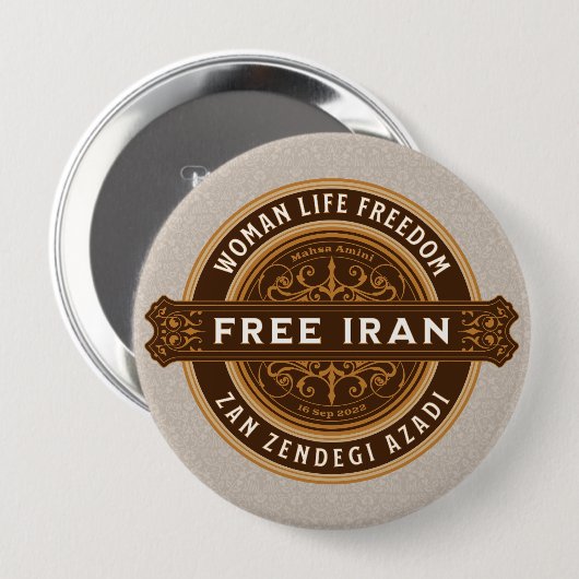 大学生のためのペルシャのクリスマスプレゼント 缶バッジ (正面&裏面)