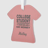 大学生の人生とお金 オーナメント (正面)