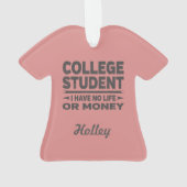 大学生の人生とお金 オーナメント (裏面)