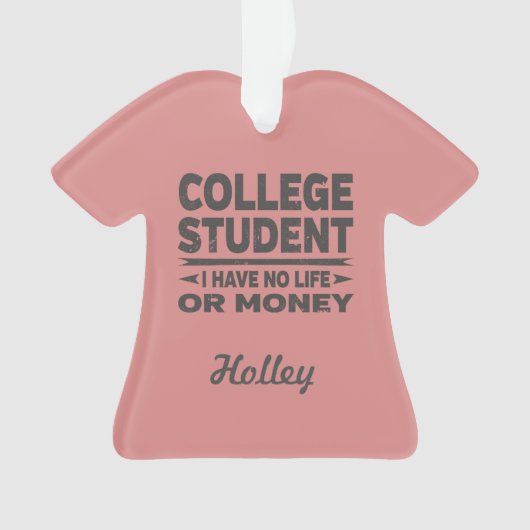大学生の人生とお金 オーナメント (正面)