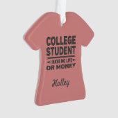 大学生の人生とお金 オーナメント (正面)