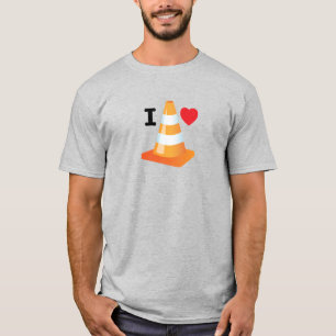 大学生ハイウェおもしろいイマーカー交通円錐 Tシャツ