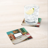 大学生ルームコースターセット スクエアペーパーコースター (インサイチュ)